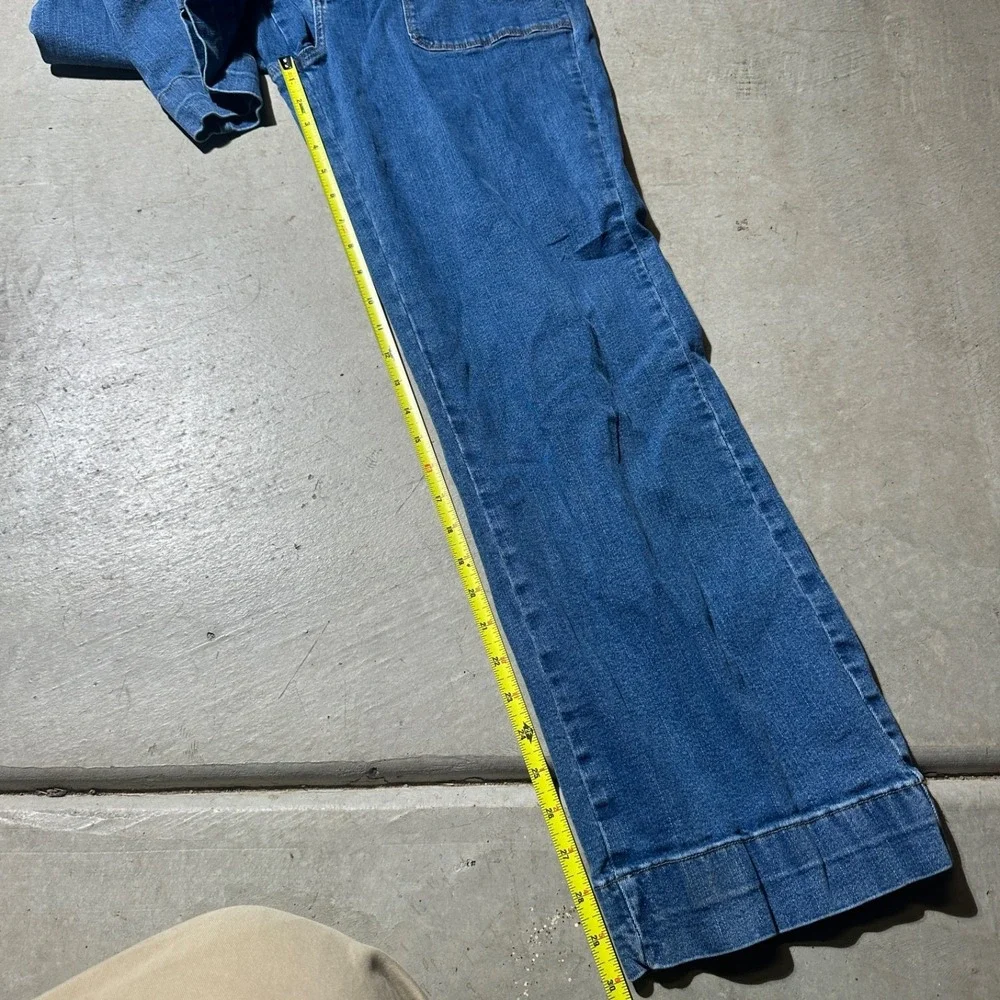 Autres Filles Jeans Womens 14 Blue High Rise Bootcut‎ Y2K Wide Leg Baggy Pants